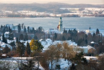 Überlingen 2101-2017, Winter über Altstadt und See