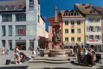 Konstanz 1477-2017, Kaiserbrunnen auf der Markstaette
