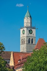 Überlingen 2842-2018, Münsterturm vom Wasser aus