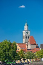 Überlingen 2853-2018, Münster und Landungsplatz vom Wasser aus