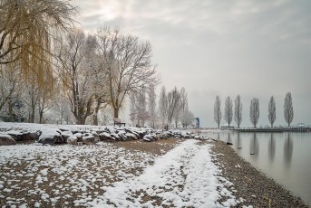 Unteruhldingen 0574-2018, Winterliches Seeufer