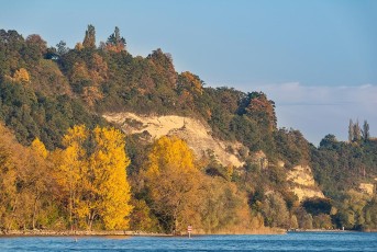 Sipplingen 1200-2019, Molassefelsen bei Süßenmühle im Herbst
